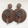 KANDRA CORK Wood Earrings