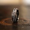 Luxury 8mm Koa Wood Inlay Tungsten Celtic Ring For Men Women Dome Polished Stainless Steel Engagement Ring Men Wedding Jewelry