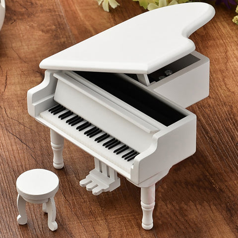 Piano Music Box With Stool
