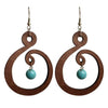 KANDRA CORK Wood Earrings