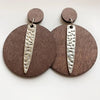 KANDRA CORK Wood Earrings