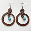 KANDRA CORK Wood Earrings