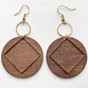 KANDRA CORK Wood Earrings