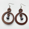 KANDRA CORK Wood Earrings