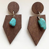 KANDRA CORK Wood Earrings