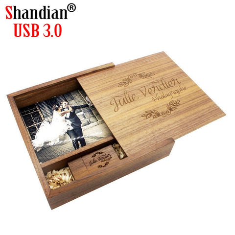 Custom Engraved Photo Box (With USB Stick)
