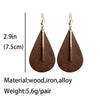 KANDRA CORK Wood Earrings
