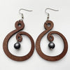 KANDRA CORK Wood Earrings