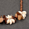 Coconut Wood Flower Necklace