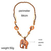 Wood Elephant Necklace