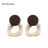 Trendy Wood Earrings