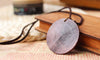 COOSTUFF Vintage Wood Necklace With Metal