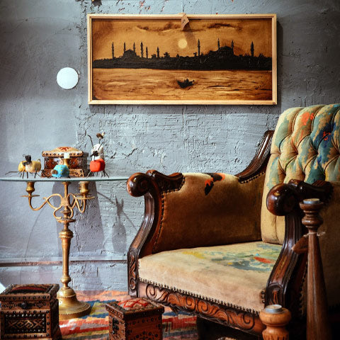 wooden frame sunset rustic