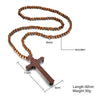 Rosary Necklace with Cross Pendant