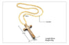 Jesus Christ Cross Necklace With Wood Beads